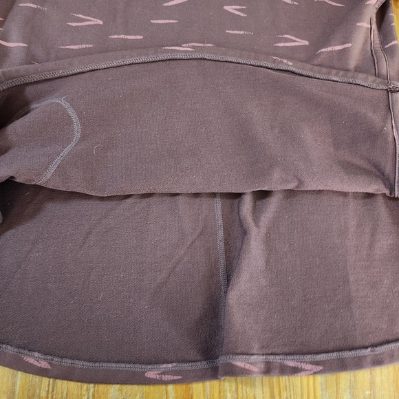 Title Nine Manresa Hoodie Women's Burgundy Mikado Print Large Drawstring Pockets - Picture 8 of 12